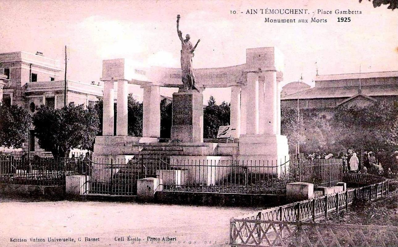 Ain-Temouchent - Place Gambetta - Monument aux Morts - 1925.jpg